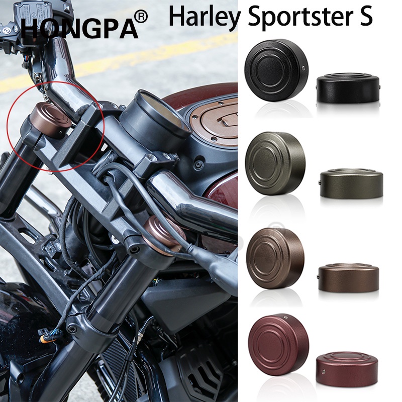 Motorcycle Upper Fork Stem Covers Front Axle Cover Triple Clamp Cover Nut Covers Kits For Harley