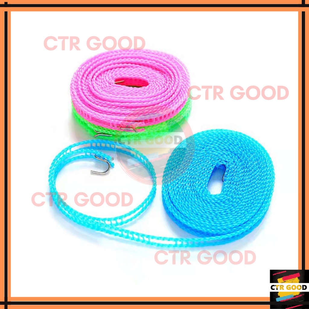 Non-slip Clothesline Clothes Dryer Outdoor Cloth Hanging Rope Sampayan ...