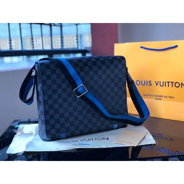 Louis vuitton cheap bag blue strap