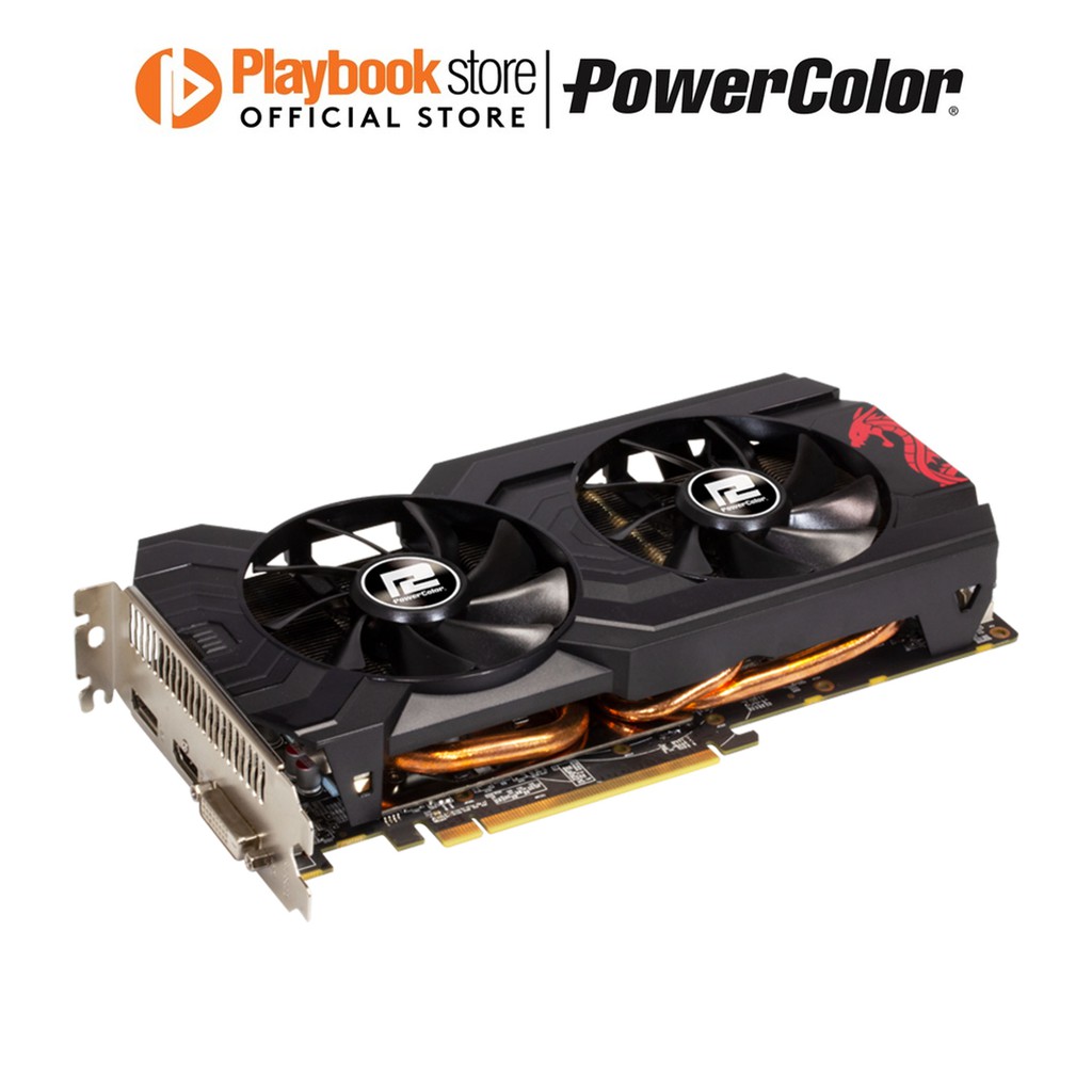 Powercolor Red Dragon Radeon Rx 570 4Gb Gddr5 Graphics Card 4Gbd5 Dhdv3 Oc Axrx Shopee Philippines