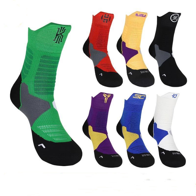 NBA Elite Socks Mid Cut Kobe Towel Bottom Basketball Socks Kyrie Sports ...