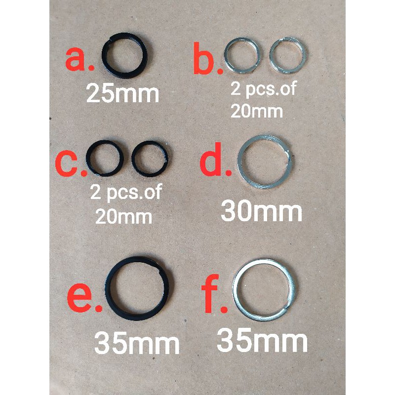 FLAT KEY RING, AVAILABLE IN SILVER AND BLACK | Shopee Philippines