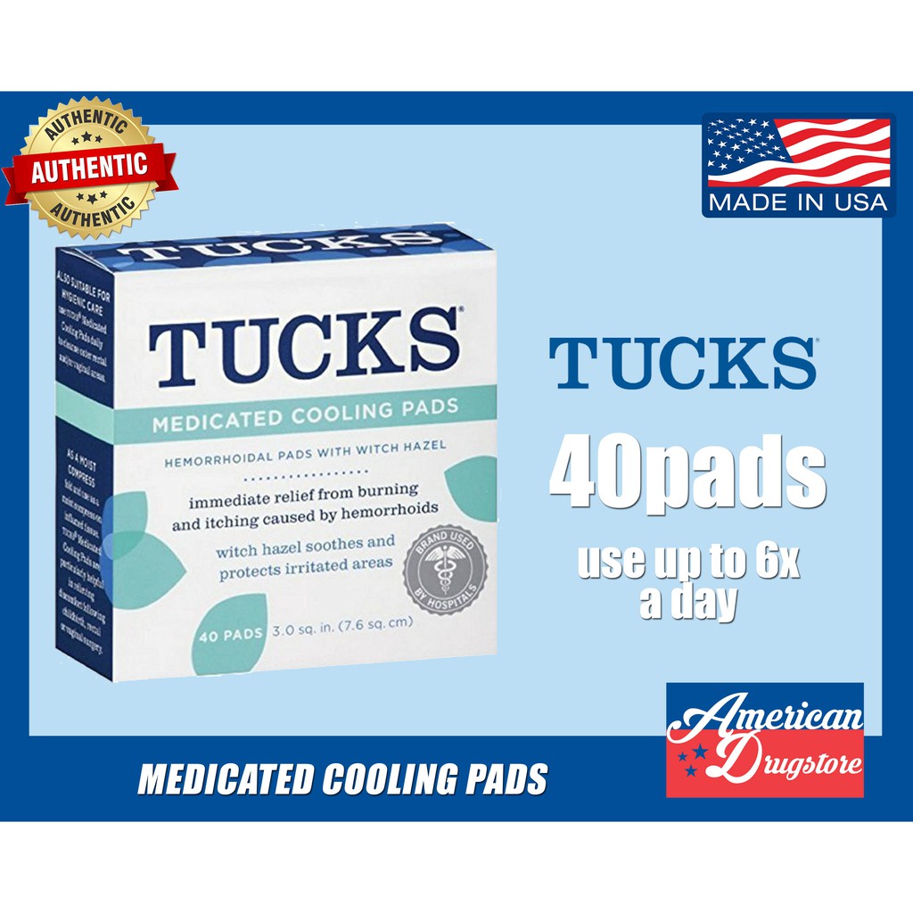 Tucks Medicated Cooling Pads, Hemorrhoidal Pads with Witch Hazel ...