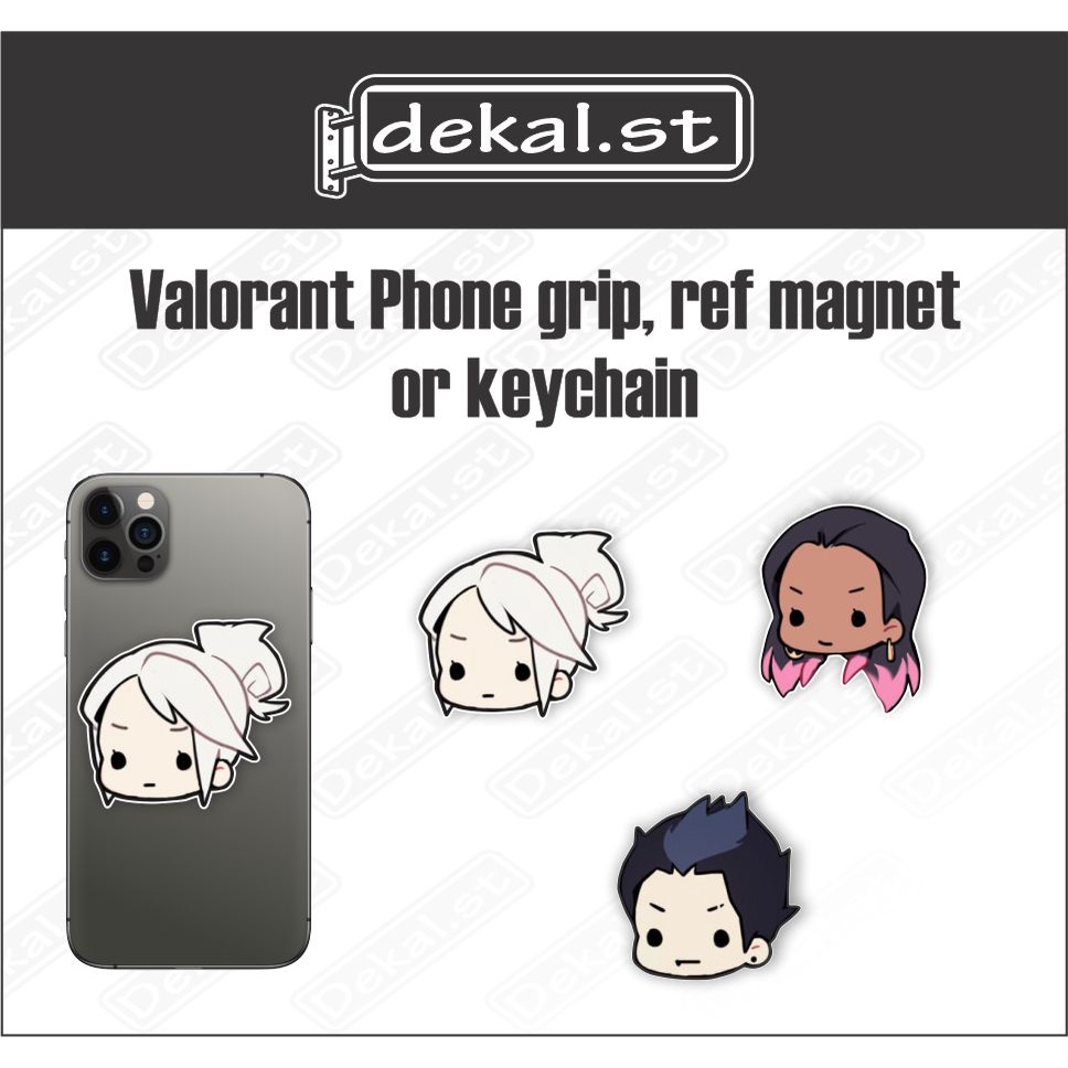 Valorant agent jett reyna yoru acrylic phonegrip , ref magnet or ...