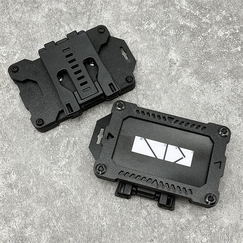 Tactical Card Holder With Molle Clip Cyberpunk Style 1Pcs ID Badge EDC