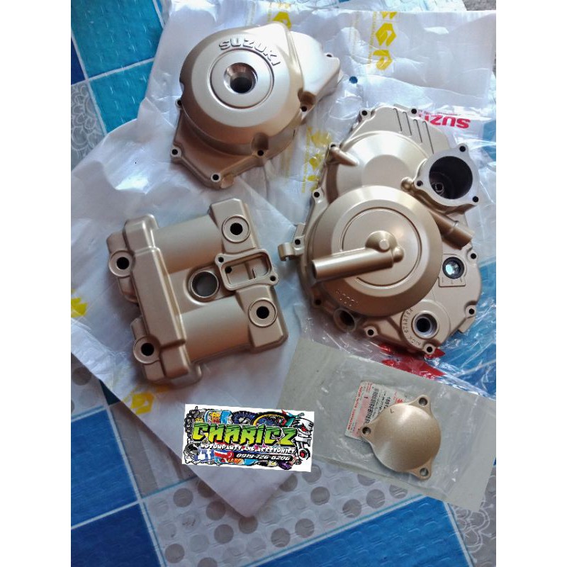 SGP COVER, MAGNETO/CLUTCH & CYLINDER HEAD R150 (CARAMEL GOLD) | Shopee ...