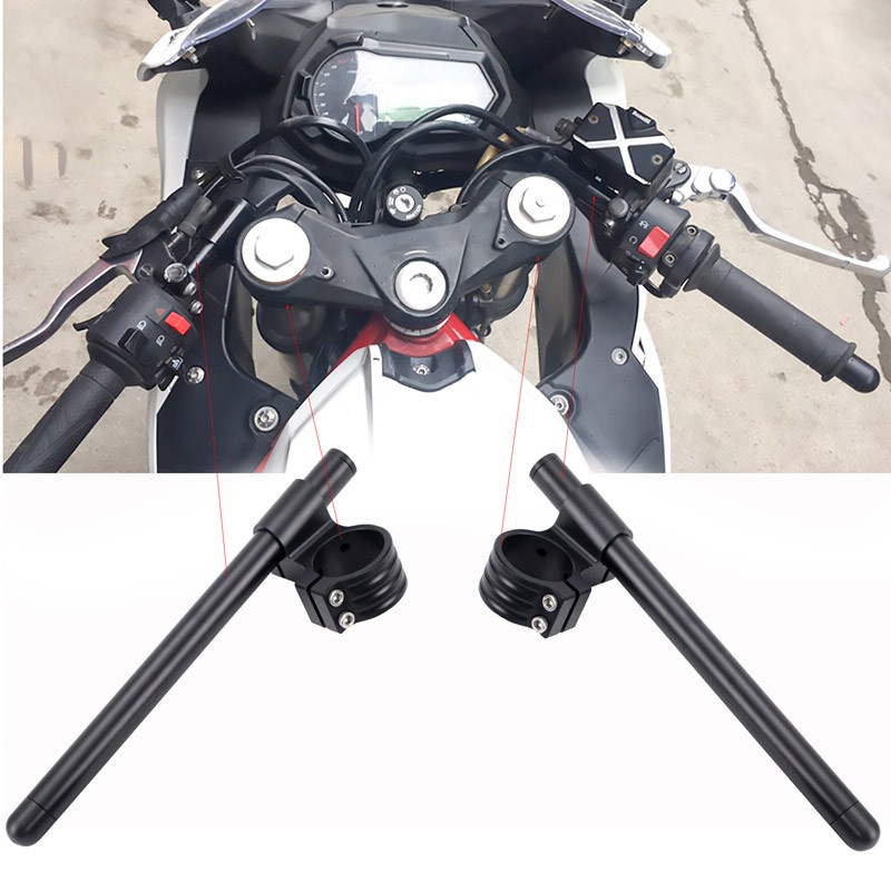 YL【BEST SELLER】 Universal Handlebars Racing Kit Adjustable 1" Risers