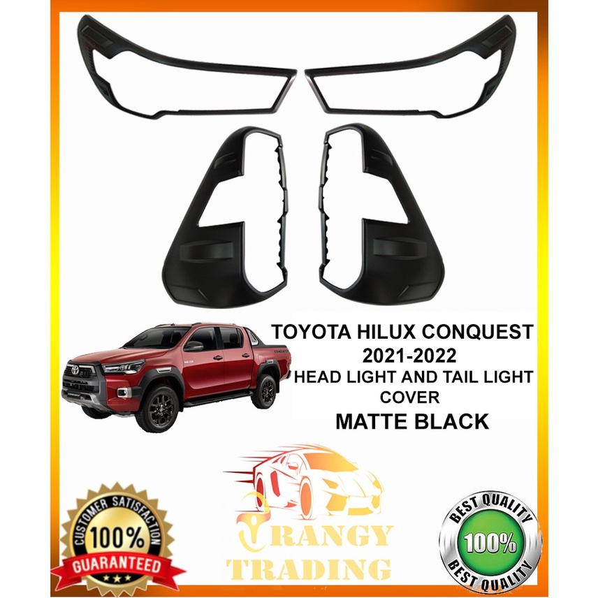 Toyota Hilux Conquest / GRS 2021 to 2023 Headlight and Taillight matte