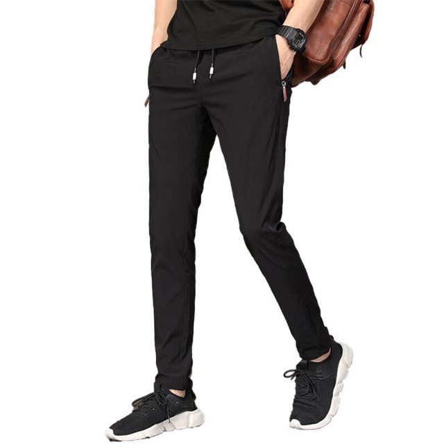 Men's Slacks pants Slim Plain Pants Korean Fashion Trend Pants For Men ...