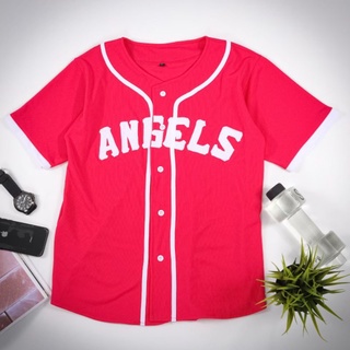 PRIA Angels pink baseball Jersey For Men And Women Shopee