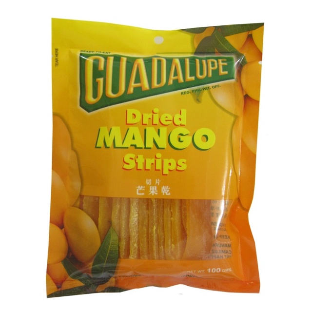 Guadalupe Dried Mangoes Strip Cut 100grams, Export Quality Mango, Cebu