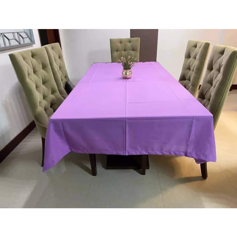 PLAIN TABLE COVER | GEENA FABRIC | 4seater,6seater,8seater | Shopee ...