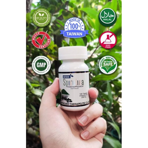 Spirulina para sa BUKOL, GOITER, HEMORRHOIDS, Anemic,100 tablets
