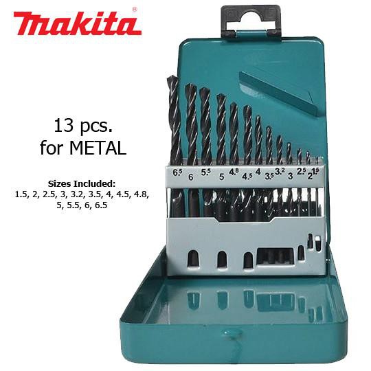 Makita D54075 HSSR Metal Drill Bit Set 13 pcs. Shopee Philippines