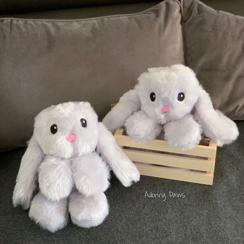 Squeaky Fuzzy Cuddly Bunny Rabbit Plush Pet Dog Puppy Cat Kids Children ...