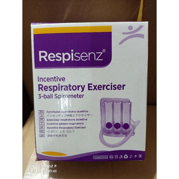 SPIROMETER 3- BALL RESPIRATORY EXERSICER ( Respisenz ) | Shopee Philippines