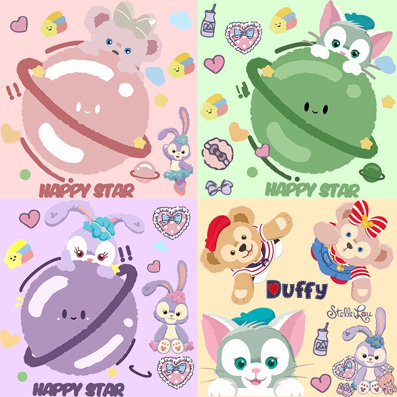 Cartoon cute star Dailu luggage stickers waterproof Japanese and Korean suitcases laptop ipad