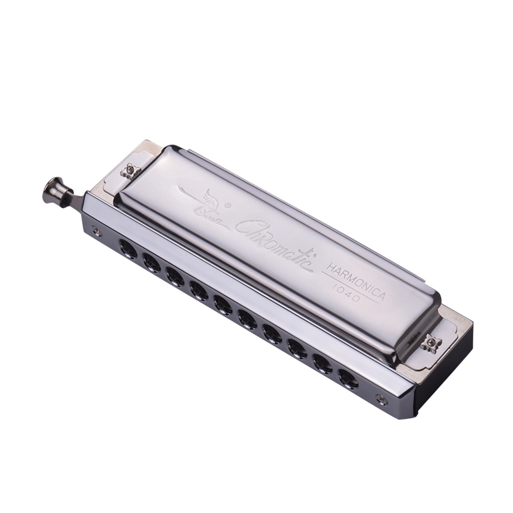 【Bestselling model】 ☄┅Swan Chromatic Harmonica 10 Holes 40 Tones Key