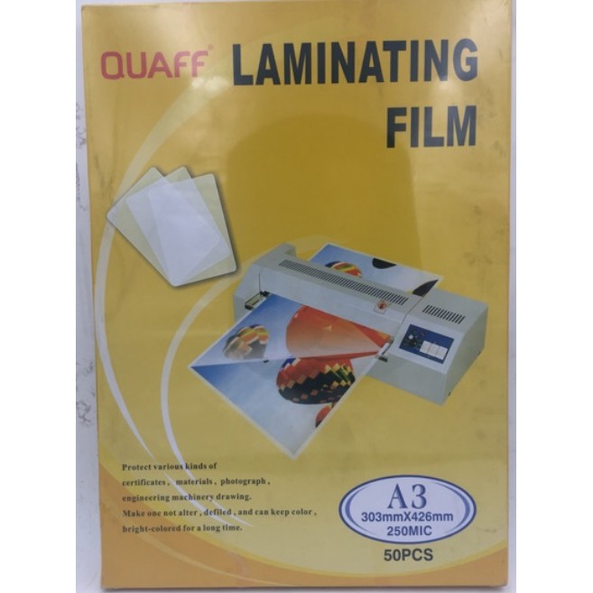 QUAFF LAMINATING FILM A3 SIZE 250MIC Shopee Philippines