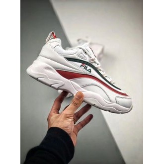 Fila ray white deals green red