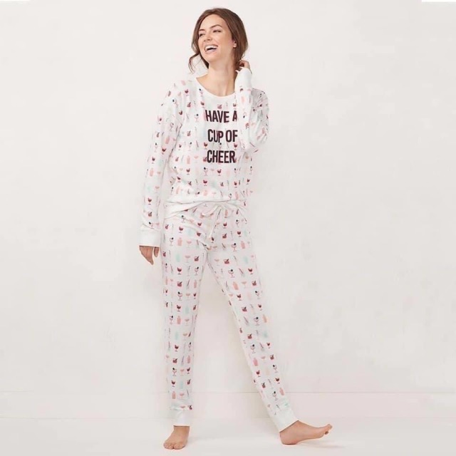 PLUS SIZE LAUREN CONRAD 2pc Extra Soft Pajama Set