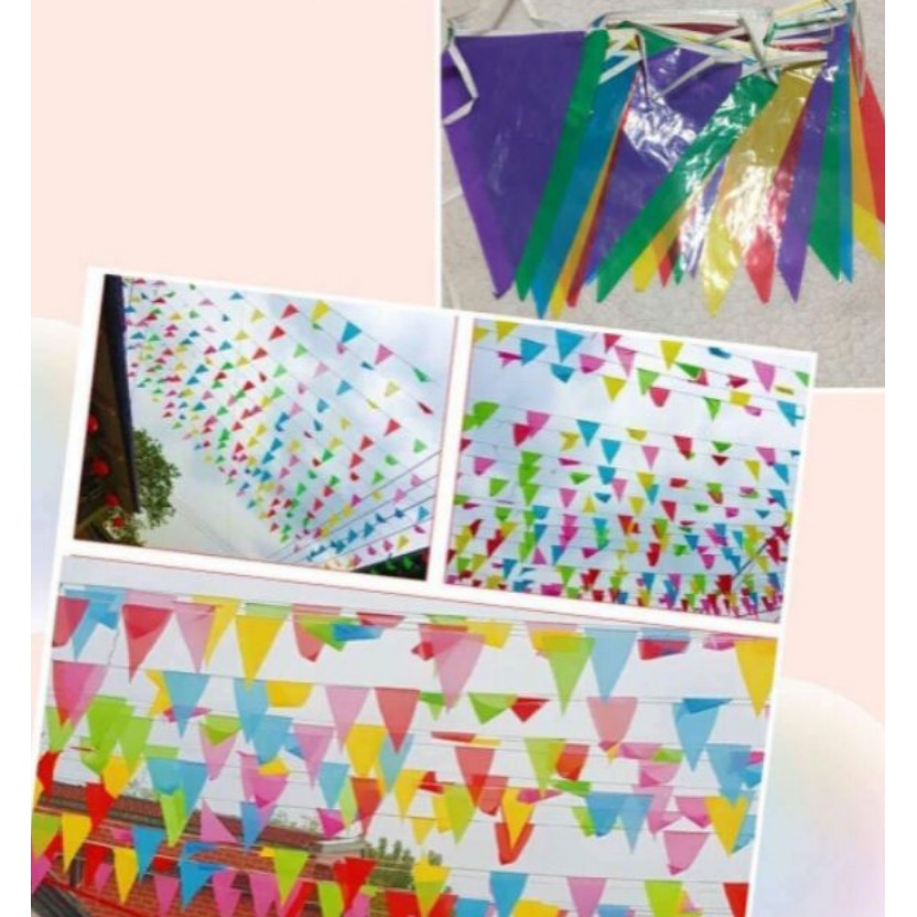 fiesta banderitas / outdoor bandeeritas 10m | Shopee Philippines