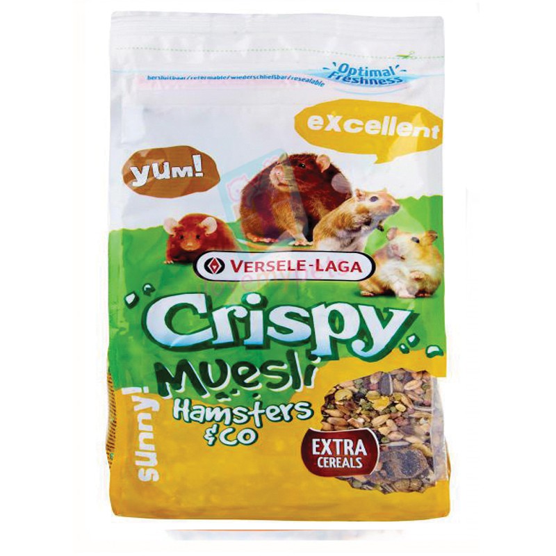 Versele Laga Crispy Muesli Hamster 400g, Pet Supplies, Pet Food on Carousell