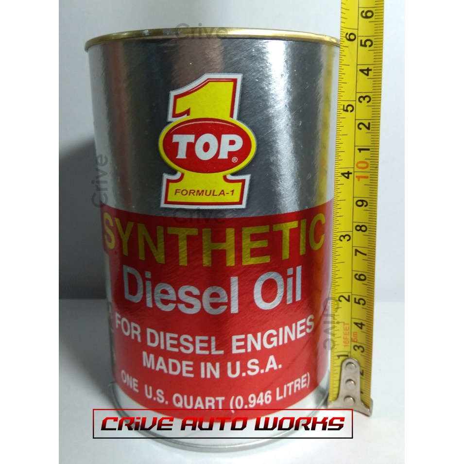 Top 1 Synthetic Diesel Engine Oil SAE 15W-40 (1qt / 0.946l / 1 liters ...