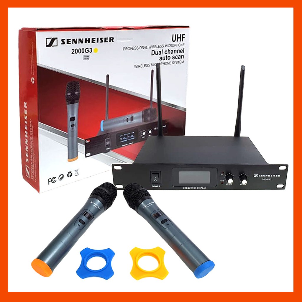 COD / NEW 2000G3 PROFESSIONAL UHF WIRELESS MICROPHONE DUAL CHANNEL ...