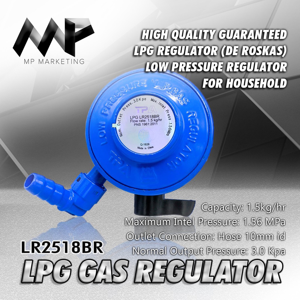 MP Marketing HIgh Quality LPG Gas Regulator TPA LR2518BR (DE SALPAK