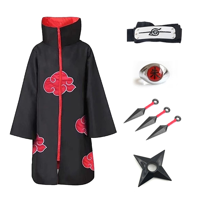 Naruto Akatsuki Cosplay Cloak Anime Uchiha Itachi Cosplay Costume Cloak ...