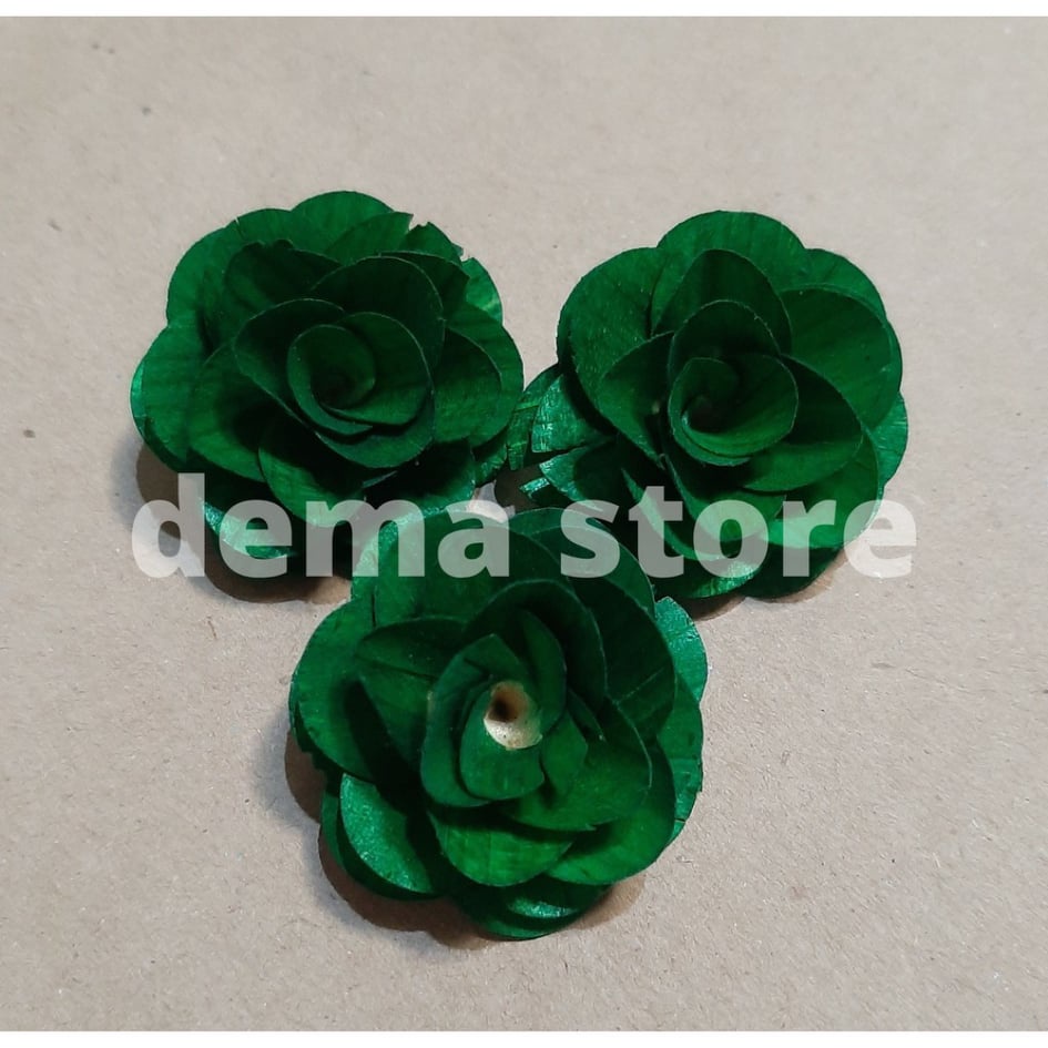 Wood flower mini rose per pack (₱55 per pack/20 pieces) | Shopee ...