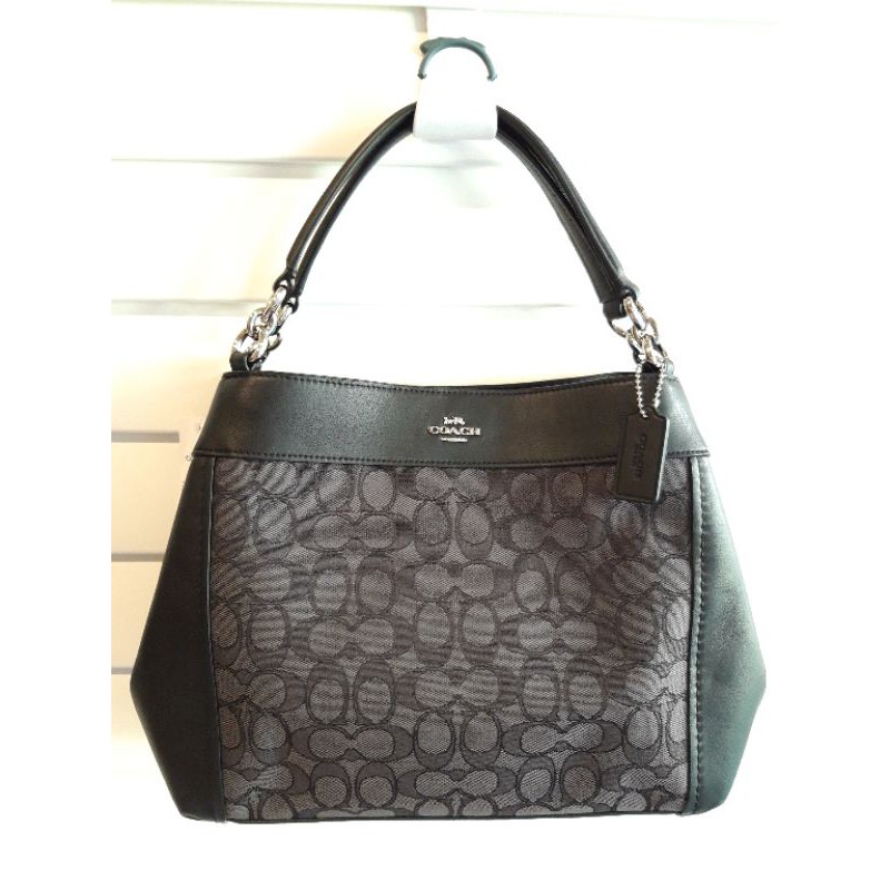 Coach lexy store shoulder bag black