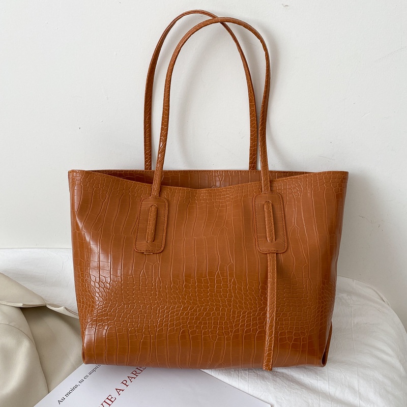 Korean Fashion Tote Bag Simple Large Capacity One Shoulder Carrying Bag ...