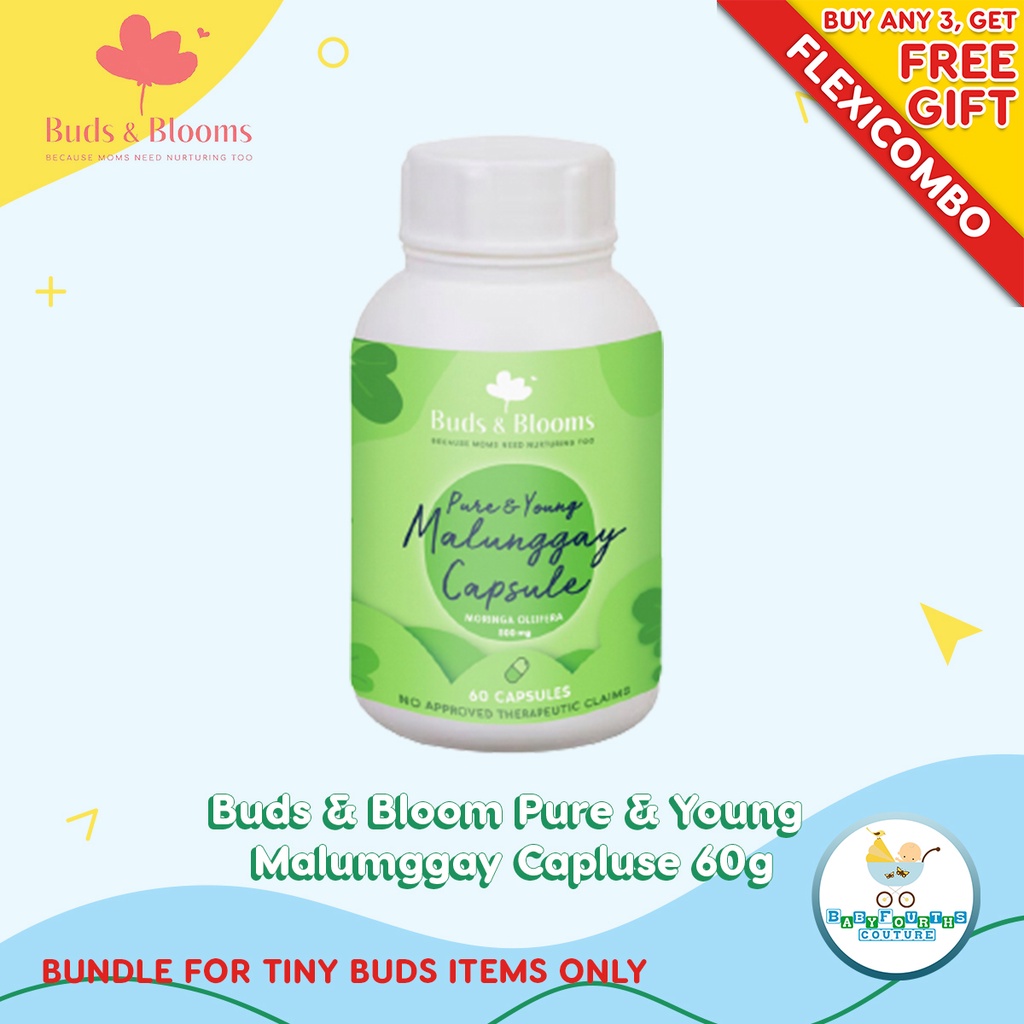 BFCM Buds & Blooms Pure and Young Malunggay Capsule (60 capsules per