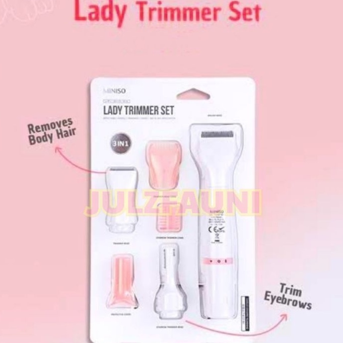 LADY TRIMMER SET WOMEN'S SHAVER SET by Miniso | Shopee Philippines