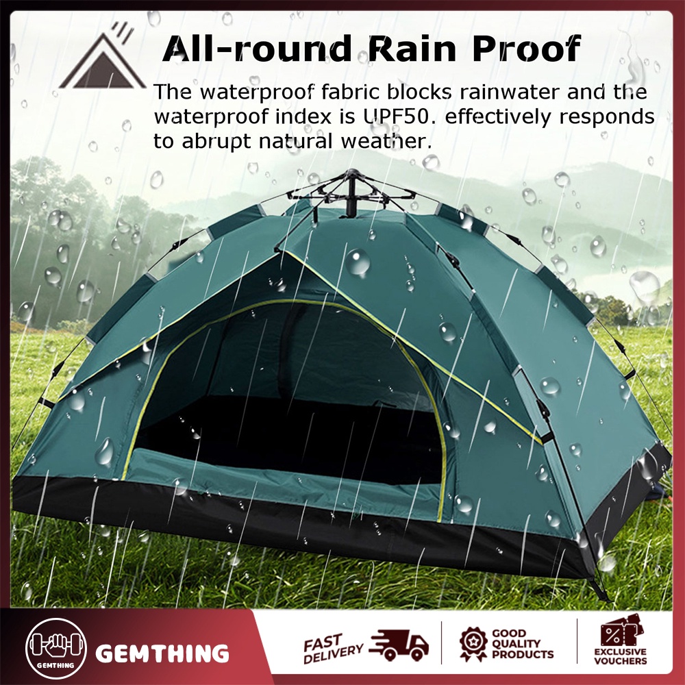 Outdoor Tents, Camping Automatic Speed Open Tents, Twoperson Sunproof