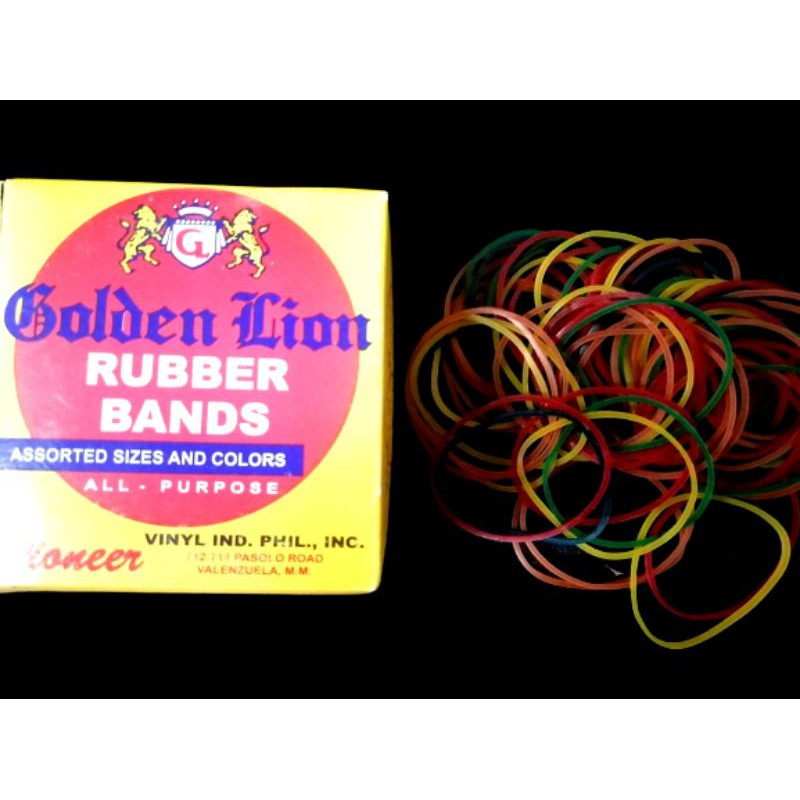 36 GOLDEN LION RUBBER BANDS GOMA RUBBERBAND 30GRAMS Shopee Philippines