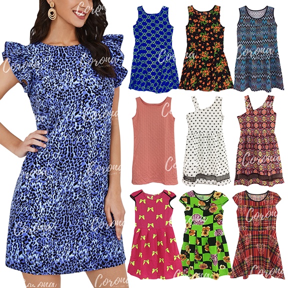Women's Dress Printed Fashion Assorted | Shopee Philippines