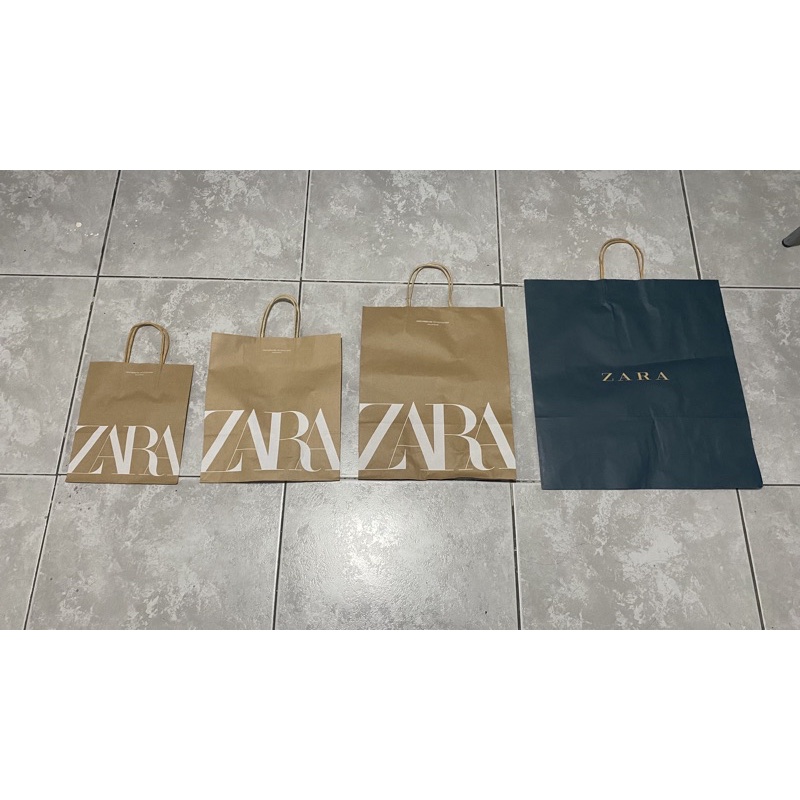 zara paper bag original from store PRICE IS PER PIECE Shopee