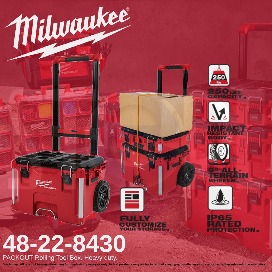 Packout Milwaukee 4822-8427 (EX 26) Baul de Herramientas con Ruedas