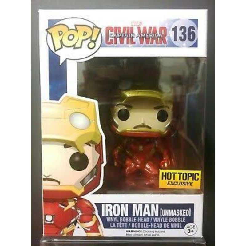 Funko POP! Marvel Iron Man Vinyl Bobble Head [Civil War, Unmasked] 