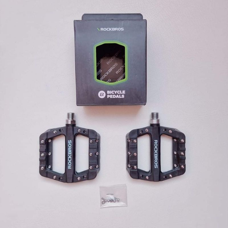 (CLEARANCE SALE!!!) Rockbros Lightweight Flat Bike Pedals Shopee