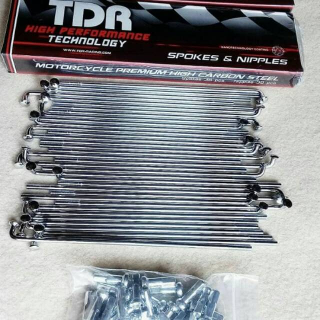 Chrome TDR Spokes / Chrome TDR Rims / Chrome TDR Spoke Rims | Shopee ...