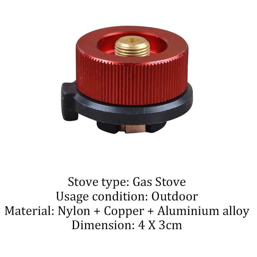 Outdoor Camping Gas Stove Connector Gasometer Adapter Long Tank to Flat