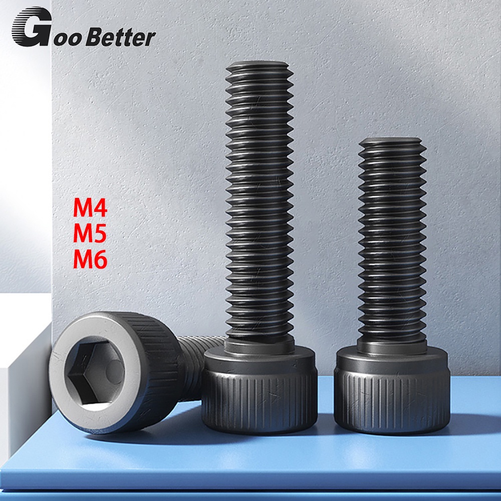 M4/M5/M6 Black Socket Head Cap Screws High Tensile 12.9 Cap Head Allen