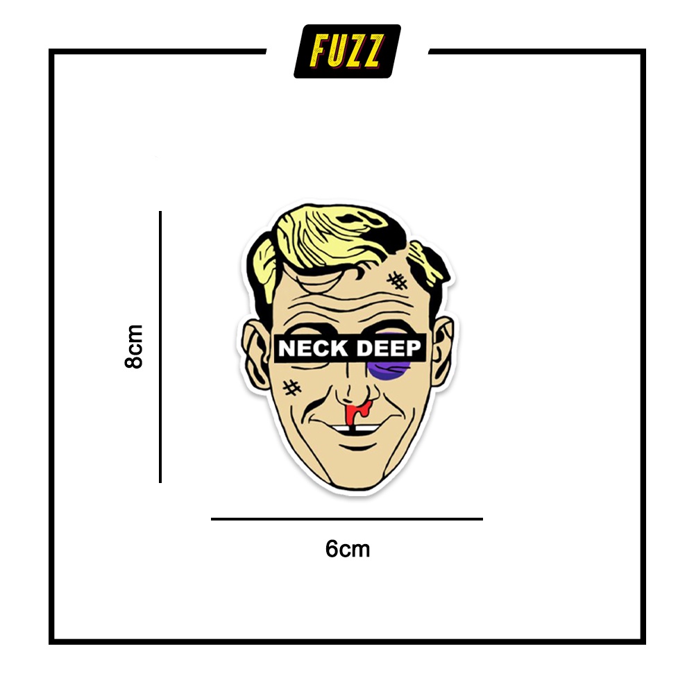 DEEP NECK BAND STICKER / WATERPROOF ROCK NECKDEEP MUSIC STICKER ...