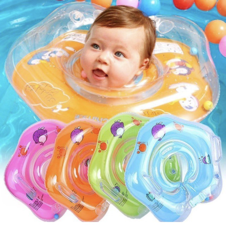 Swimming neck floater for neck ring baby dolphin print swimming toys ...