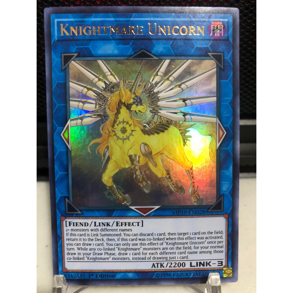 Knightmare Unicorn - MP19-EN028 - Ultra Rare 1st Edition | Shopee  Philippines