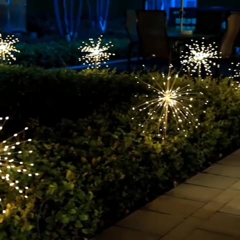 Outdoor Patio Garden Decoration Christmas Lights String Led Solar ...